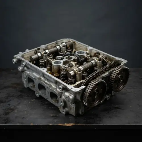 Used aluminum cylinder head assembly with camshafts