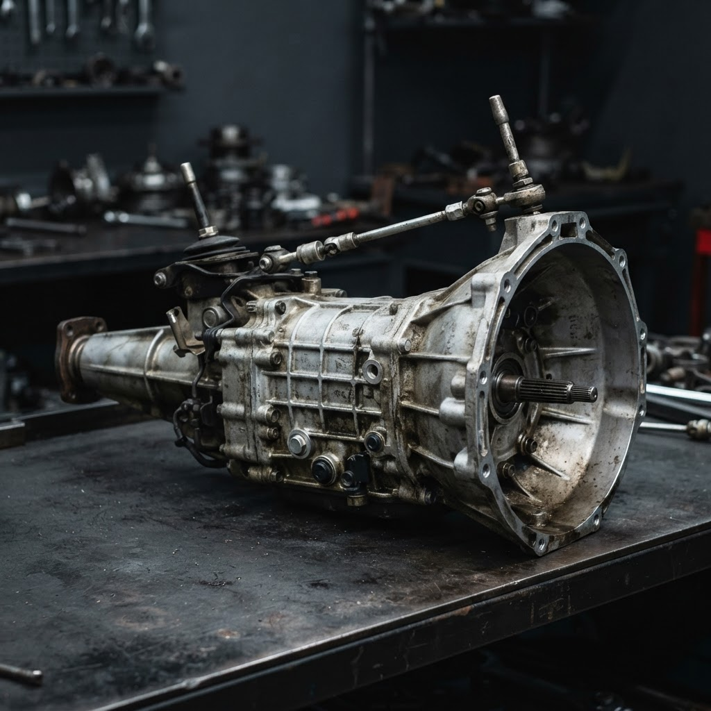 Used manual gearbox transmission with bell housing