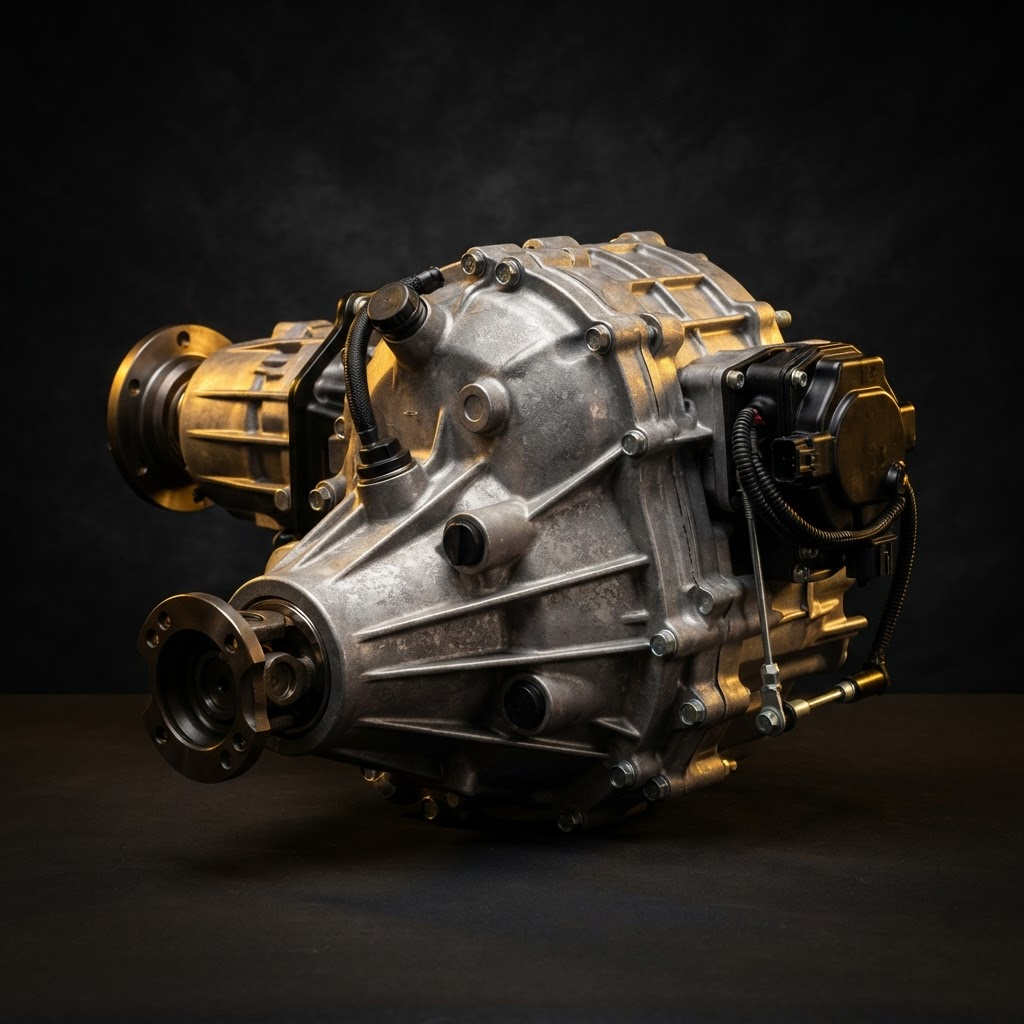 Used 4WD transfer case with driveshaft flanges